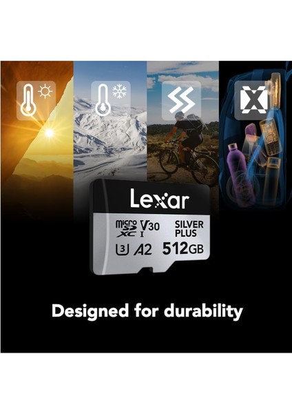1tb Silver Plus 205MB 4K V30 Uhsı Micro Sd Hafıza Kartı