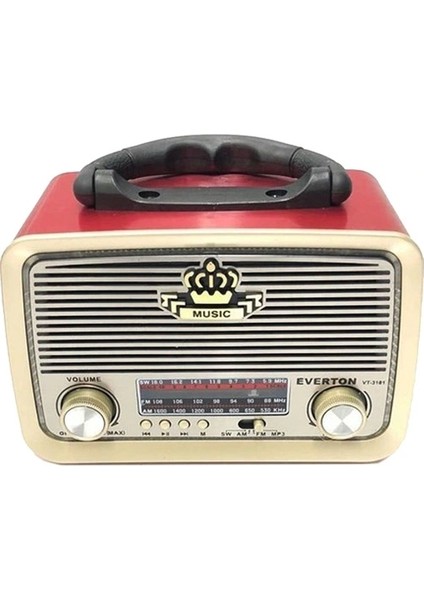Bt USB Ibreli Şarjlı Radyo