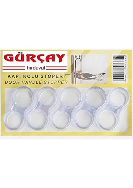 Kapı Kolu Stoperi Silikon Lastik 5'li Paket