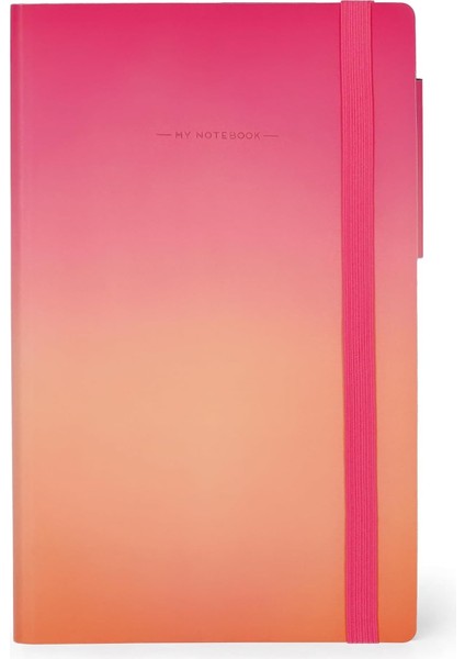 - Beyaz Sayfalı Not Defteri, M Beden, Fildişi Renkli Kağıttan, 90 G/m², 192 Sayfa, Yumuşak Kapak, Lastik Bant, Boyut 13 x 21 Cm, Golden Hour