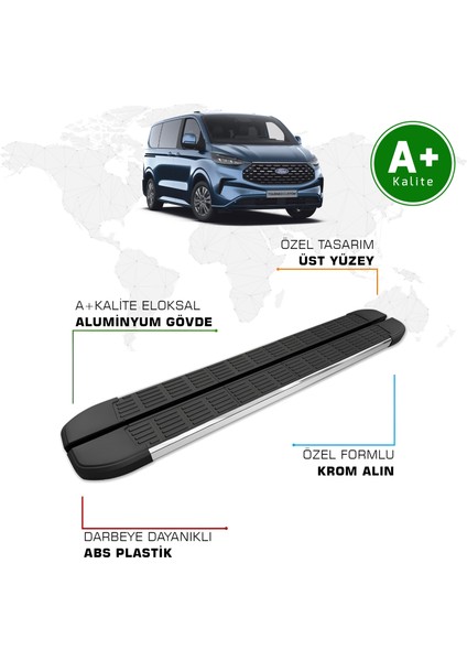 Ford Tourneo Custom Yan Basamak Uzun Şasi 2024 Model ve Sonrası S-Line