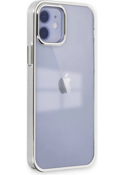 Iphone 12 Kılıf Element Silikon - Gümüş Bstmy