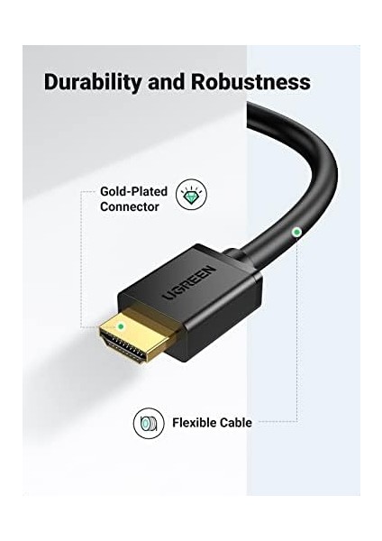 HDMI DVI 1080P Çift Yönlü Görüntü Aktarma Kablosu, 1 Metre