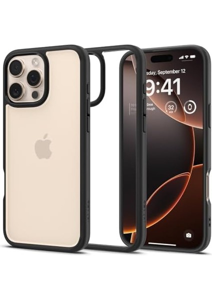 iPhone 16 Pro Max Kılıf Ultra Hybrid Matte Black - ACS07996