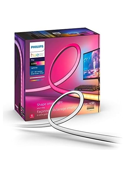Hue Gradient Pc Monitör Akıllı Renkli LED Şerit, 32-34 Inch, Aydınlatma