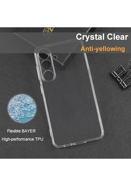 Samsung Kamera Korumalı Şeffaf Silikon Kılıf (S24 Plus)