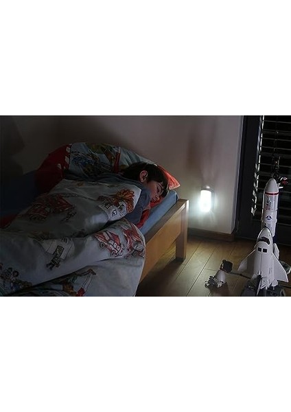 LED 50+40 Lümen El Feneri Özellikli Sensörlü Gece Lambası