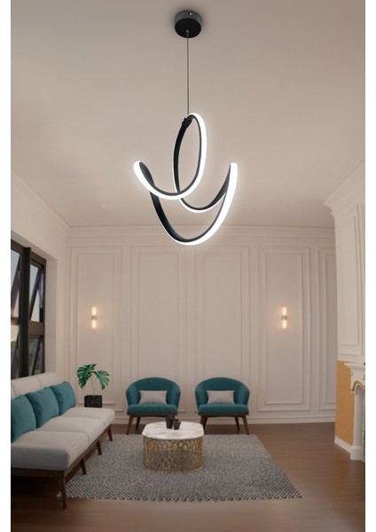 Badem Topsuz Modern Koridor & Oturma Odası Sarkıt Avize