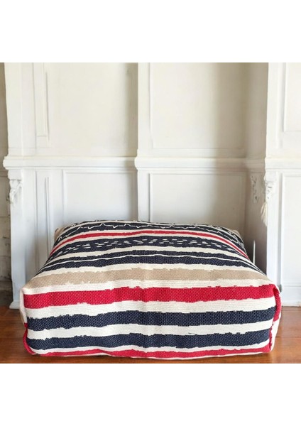 , Yer Minderi, Evcil Hayvan Minderi, Minder, Kilim Minder, Etnik Dokuma Kumaşlı Minder,dikdörtgen Minder, Etnik Yer Minderi,dekoratif Minder,el Yapımı, Handmade, Puf, Puf / Minder