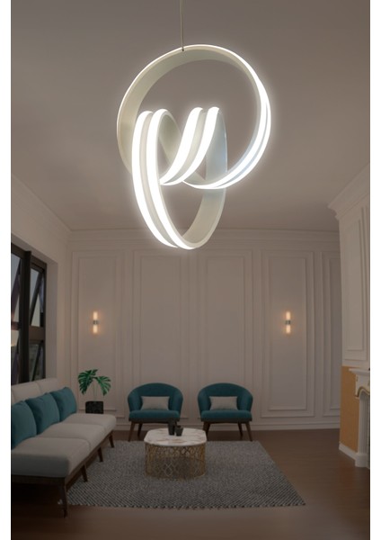 Çift Yönlü Imza Sıra Powerled Oturma Odası LED Avize