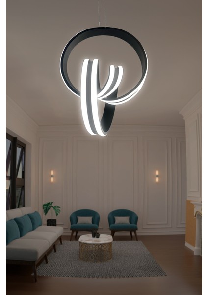 Çift Yönlü Imza Sıra Powerled Oturma Odası LED Avize