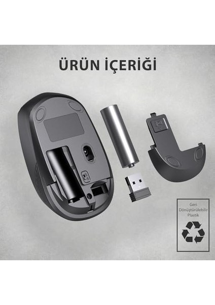 WS202 Kablosuz 1200DPI 4 Tuşlu 3 Milyon Tıklama Ömrü Sessiz Tasarım, Pc, Mac, Dizüstü Bilgisayar Için, USB Mini Alıcı ile Optik Mouse Turkuaz