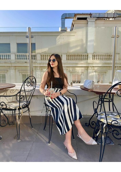 Zebra Desenli Saten Etek modelleri