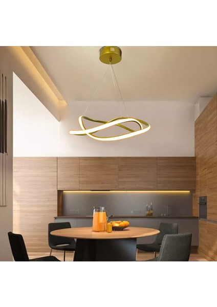 Dalga Modern Sarkıt LED Avize Salon Oturma Odası Mutfak Avizesi fiyatları