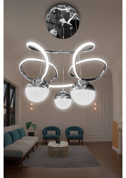 Dron 3 Toplu LED Avize
