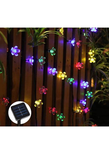 Solar 5m 50 LED Papatya Rgb 8 Fonksiyonlu