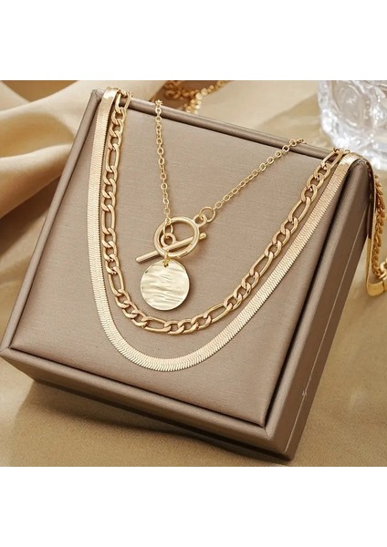 3 Lü Italyan Zincirli Kolye Set