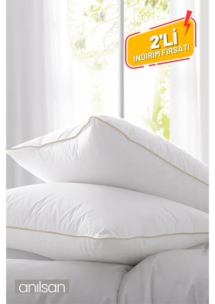 2'li Nano Jel Yastık, 50x70cm - Otel Yastığı - Sağlıklı Uyku Için En Iyi Yastık Seçeneği