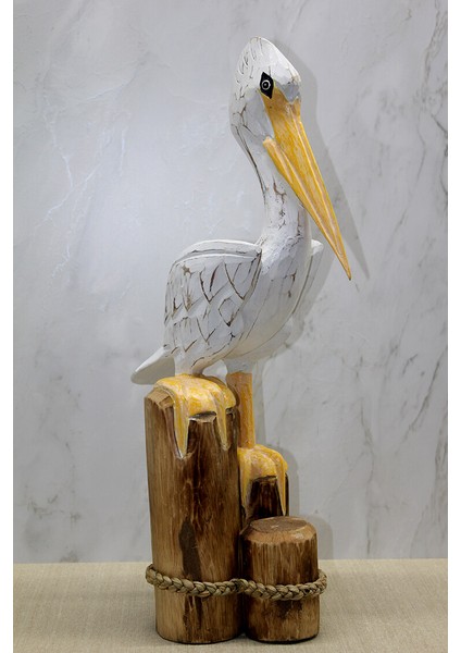Ahşap Pelikan 60 cm