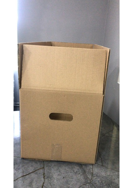 50X40X40 cm Standart Çift Oluklu Tutamaklı 10 Adet Taşıma Kolisi, Boş Kutu, Boş Koli modelleri