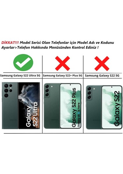Samsung Galaxy S22 Ultra Uyumlu Kılıf Yüzüklü Standlı Extra Darbe Koruma Sert Silikon Kapak - Kırmızı