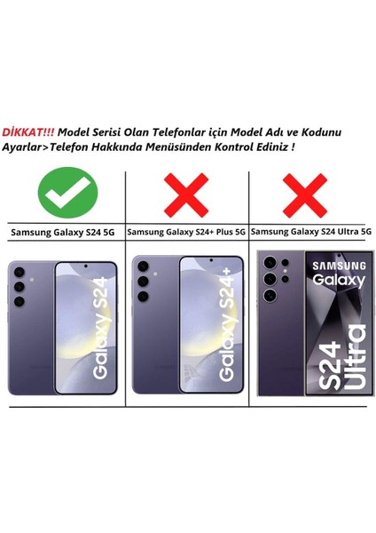 Samsung Galaxy S24 5g Uyumlu Kılıf Yüzüklü Standlı Extra Darbe Koruma Sert Silikon Kapak - Lacivert