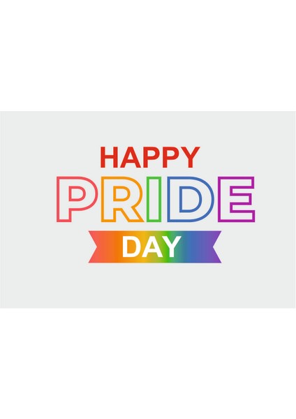 Lgbtq Happy Day Bayrağı 70X105