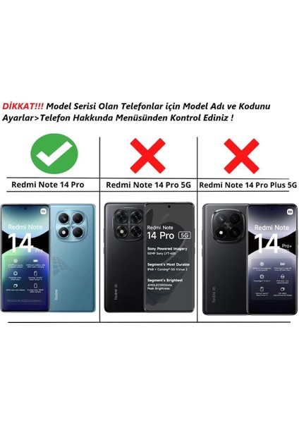 Redmi Note 14 Pro 4g Uyumlu Kılıf Yüzüklü Standlı Extra Darbe Koruma Sert Silikon Kapak - Kırmızı