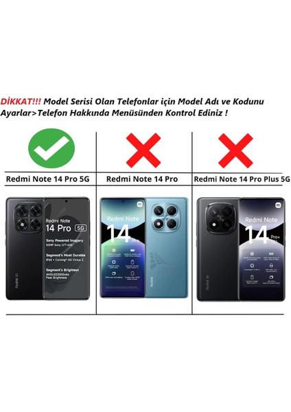 Redmi Note 14 Pro 5g Uyumlu Kılıf Yüzüklü Standlı Extra Darbe Koruma Sert Silikon Kapak - Kırmızı