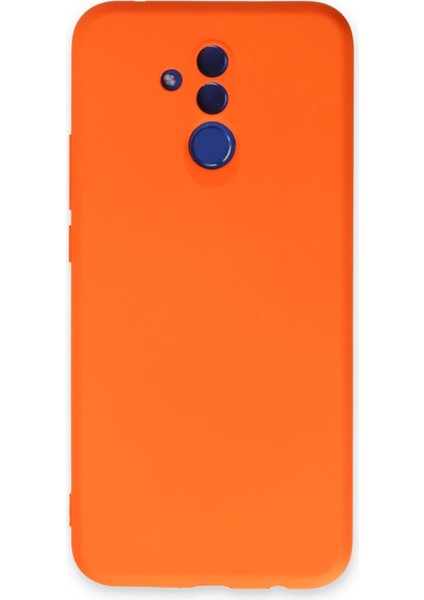 Huawei Mate 20 Lite Kılıf Nano Içi Kadife Silikon - Turuncu Bstmy