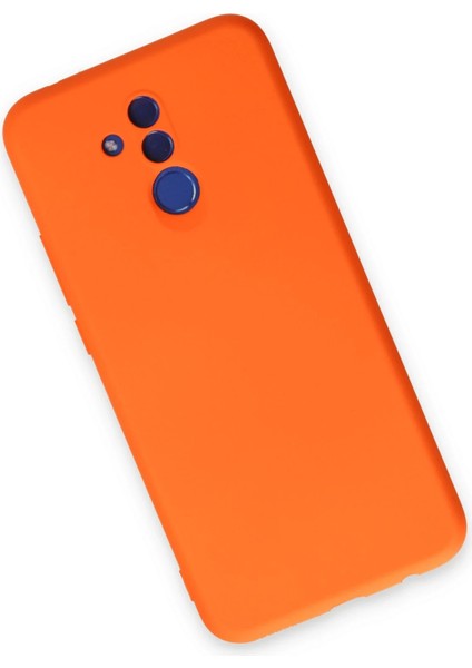 Huawei Mate 20 Lite Kılıf Nano Içi Kadife Silikon - Turuncu Bstmy