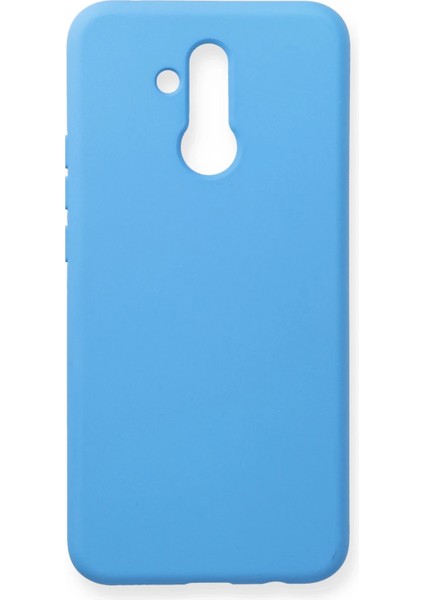 Huawei Mate 20 Lite Kılıf Nano Içi Kadife Silikon - Mavi Bstmy