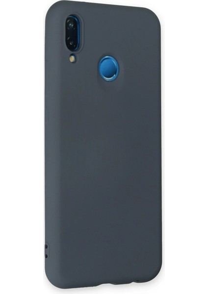 Huawei P20 Lite Kılıf Nano Içi Kadife Silikon - Gri Bstmy fiyatları