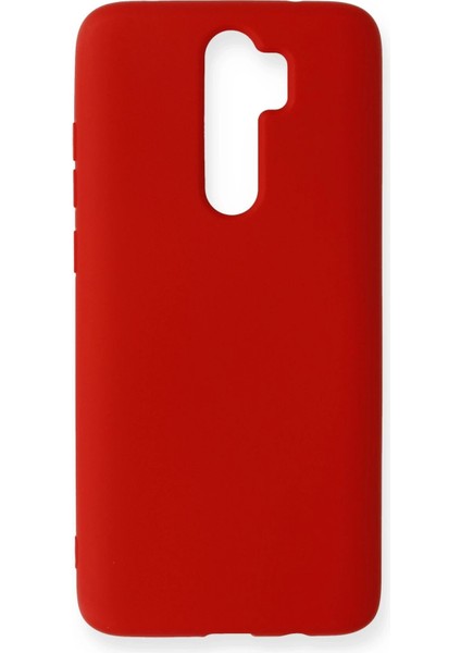 Xiaomi Redmi Note 8 Pro Kılıf Nano Içi Kadife Silikon - Kırmızı Bstmy