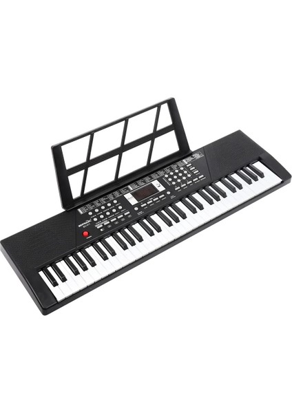 BD-602 Elektronik Klavye Org Piyano Mikrofonlu Pilli Adaptörlü Başlangıç Için 61 Tuşlu