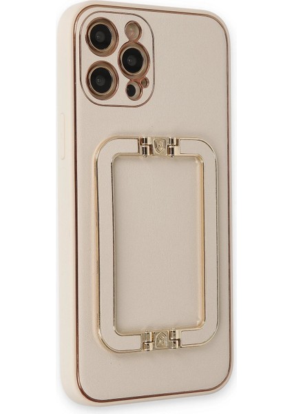 Iphone 12 Pro Kılıf Coco Elit Kapak - Gold Bstmy