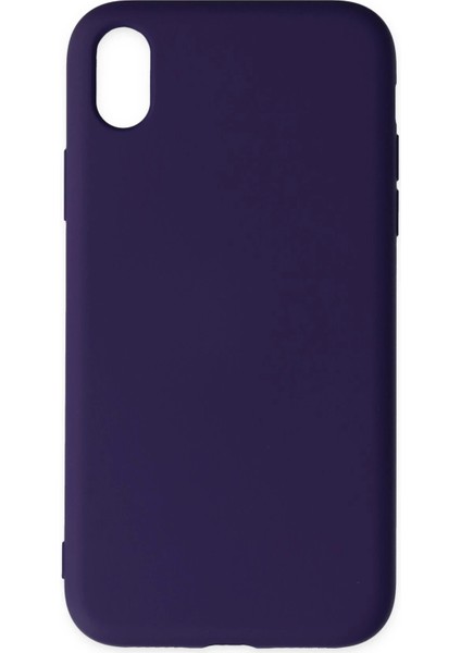 Iphone Xr Kılıf Nano Içi Kadife Silikon - Mor Bstmy