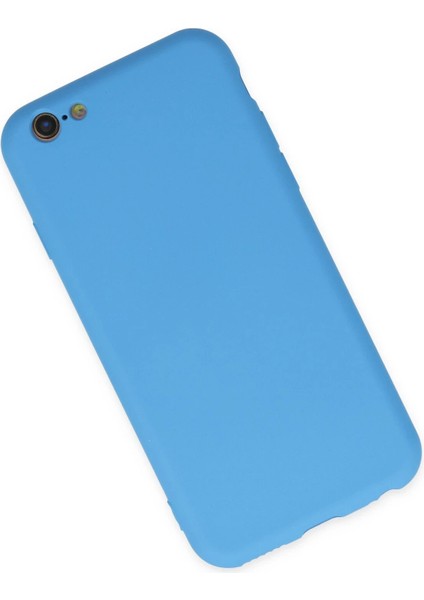 Iphone 6 Plus Kılıf Nano Içi Kadife Silikon - Mavi Bstmy