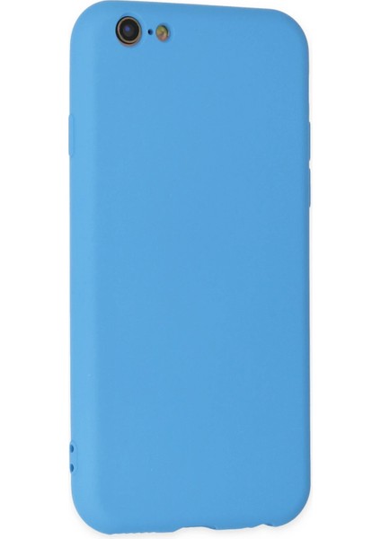 Iphone 6 Plus Kılıf Nano Içi Kadife Silikon - Mavi Bstmy