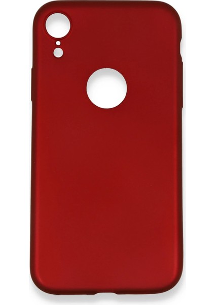 Iphone Xr Kılıf First Silikon - Bordo Bstmy