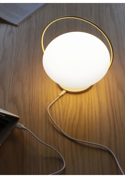 Orbit Kablosuz LED Masa Lambası 18,5 cm Şarjlı 3 Kademeli IP44 Suya Dayanıklı fırsatları