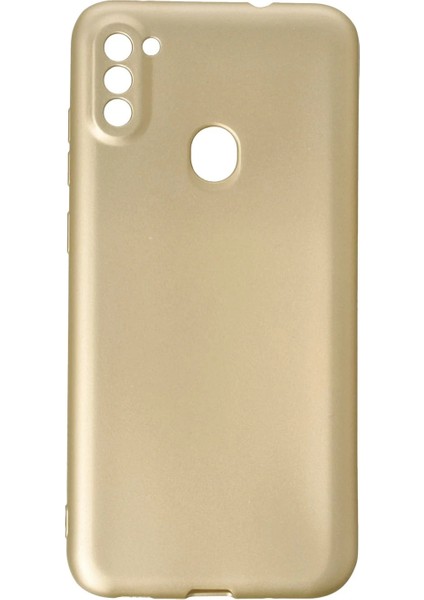 Samsung Galaxy A11 Kılıf First Silikon - Gold Bstmy