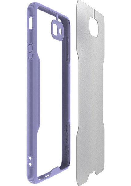 Samsung Galaxy J7 Prime Kılıf Platin Silikon - Pembe Bstmy
