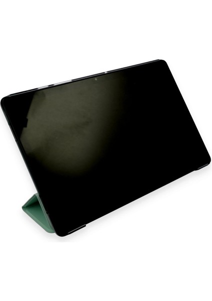 Samsung Galaxy T970 Tab S7 Plus 12.4 Kılıf Tablet Smart Kılıf - Koyu Yeşil Bstmy