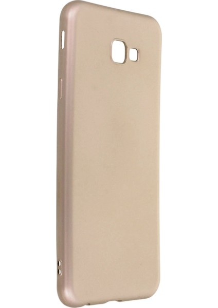 Samsung Galaxy J4 Plus Kılıf First Silikon - Gold Bstmy
