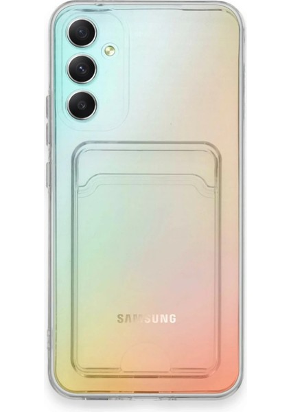 Samsung Galaxy A34 5g Kılıf Kart Şeffaf Silikon - Şeffaf Bstmy fiyatları