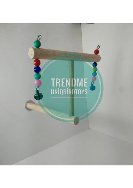 Trendme Toys Vidalı Kuş Oyuncağı Kafes Içi Ahşap Tünek Parkuru fiyatları
