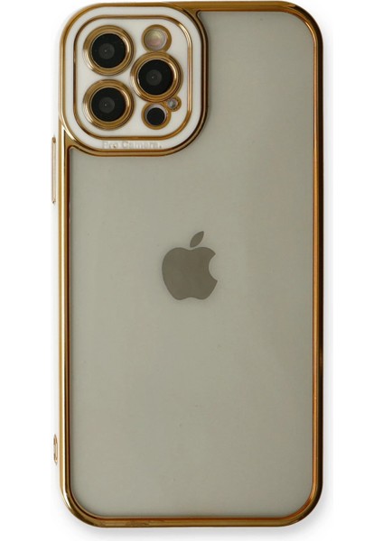 Iphone 12 Pro Max Kılıf Liva Lens Silikon - Beyaz Bstmy