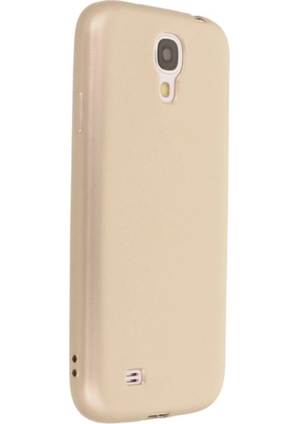 Samsung Galaxy I9500 / S4 Kılıf First Silikon - Gold Bstmy