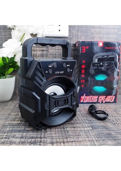 Kts-1057 Işıklı Bluetooth Hoparlör Siyah modelleri